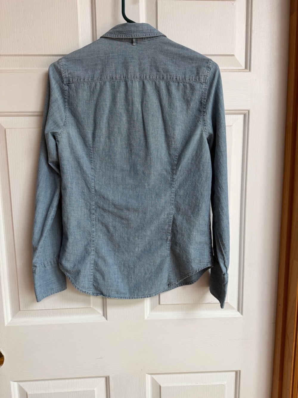 J. Crew Chambray Pintuck Front Button-Down in Light Blue - Picture 3 of 5